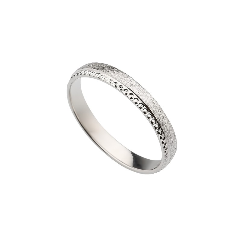 Alianza de oro blanco APL37-454 -18 Alianza de oro blanco APL37-454 -18
